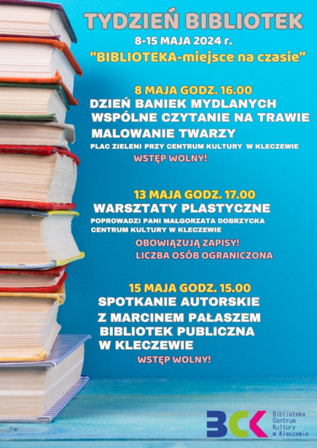 Plakat Tydzień Bibliotek