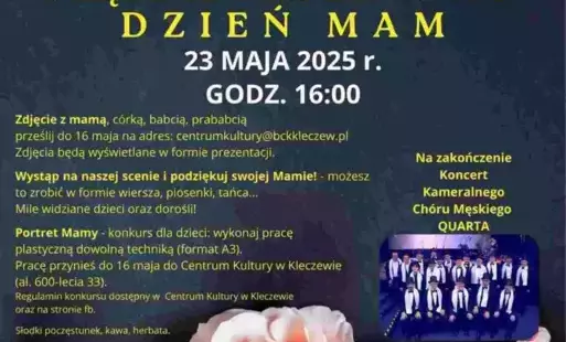 zdjęcie przedstawia palakat zapowiadający Międzypokoleniowy Dzień Mam