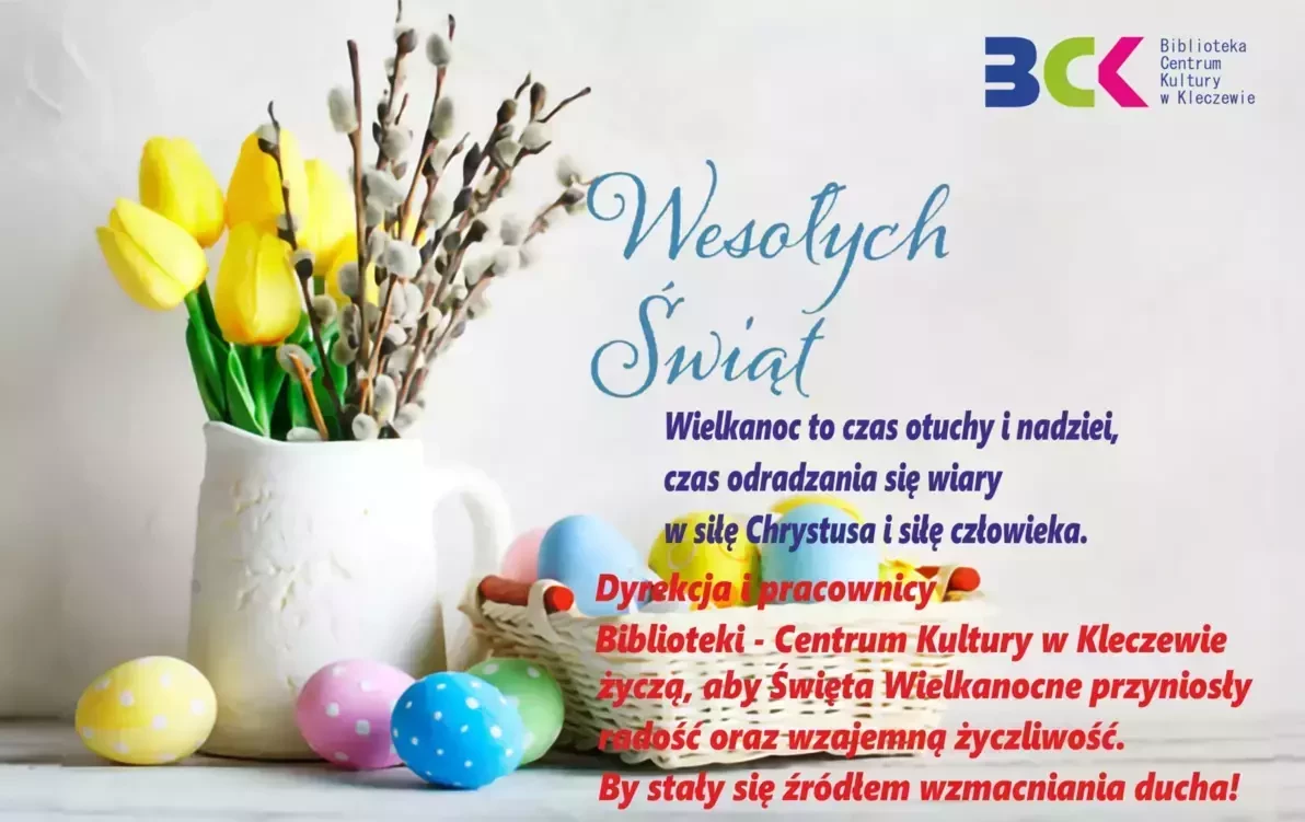Zdjęcie z życzeniami świątecznymi z okazji Wielkanocy